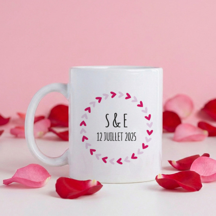 tasse initiales personnalisée