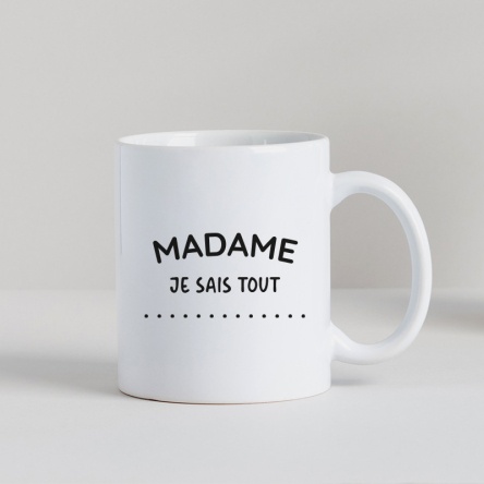 tasse madame je sais tout