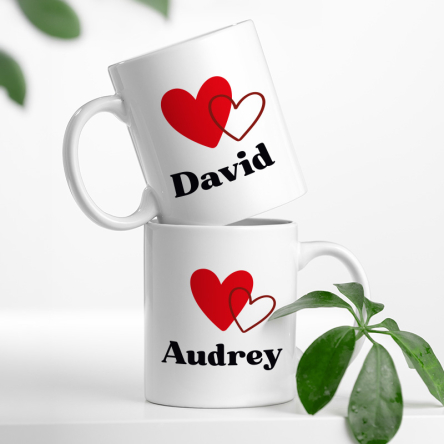 mug coeur personnalisé