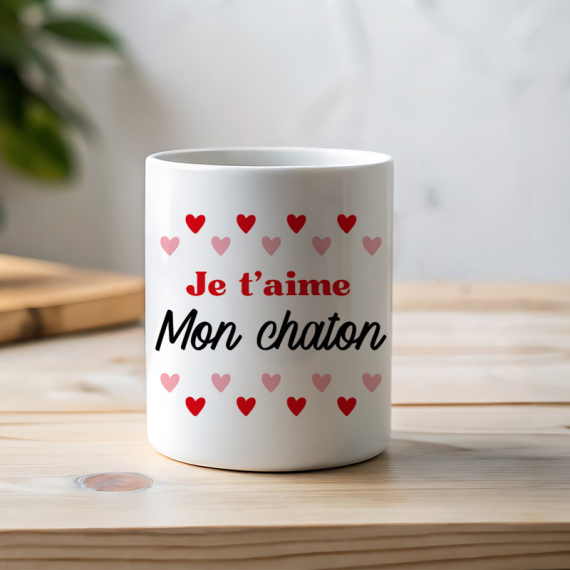 mug je t'aime personnalisé