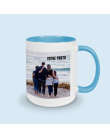 mug bleu personnalisé