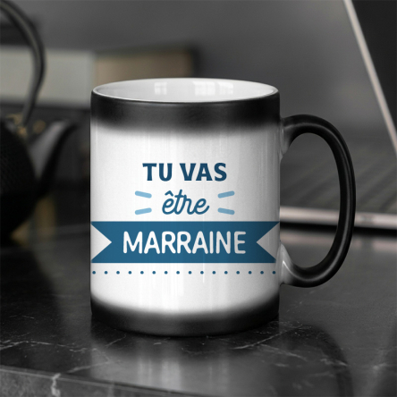 mug magique tu vas être marraine