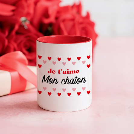 mug je t'aime personnalisé
