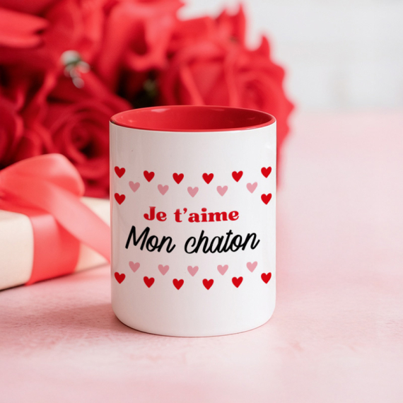 mug je t'aime personnalisé