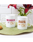 mugs papa et maman en or
