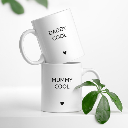 mug duo mummy daddy cool