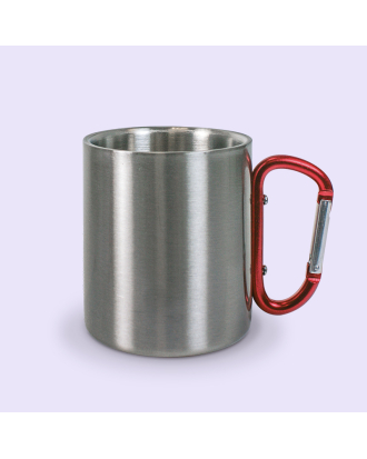 mug inox avec mousqueton personnalisé