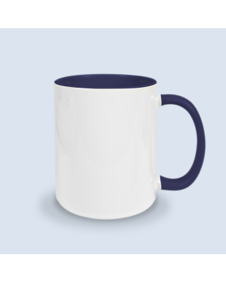 mug bleu marine à personnaliser