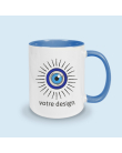 mug bleu personnalisable
