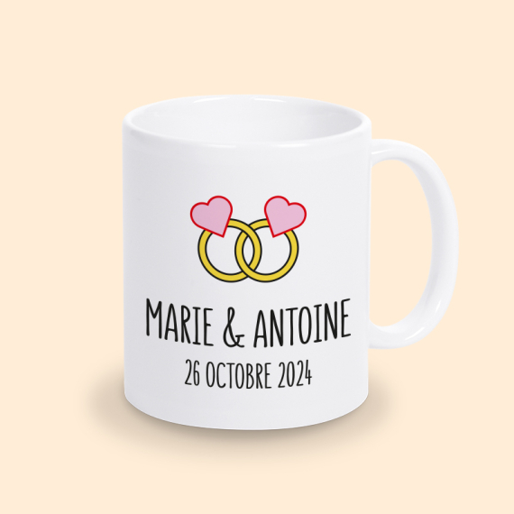 tasse personnalisée mariage