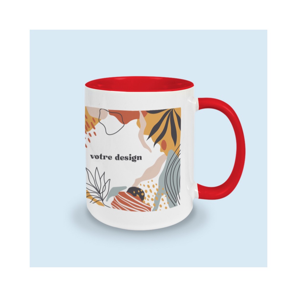 mug rouge personnalisé