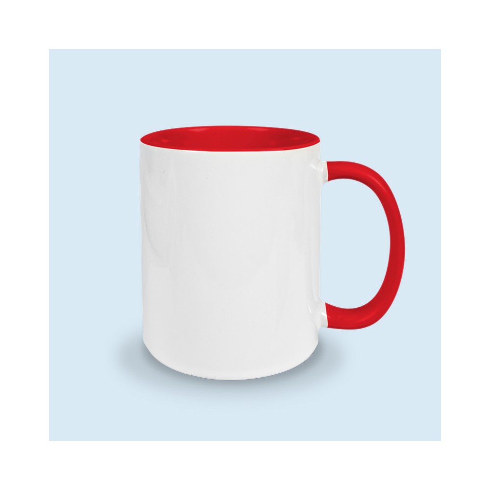 tasse rouge personnalisable