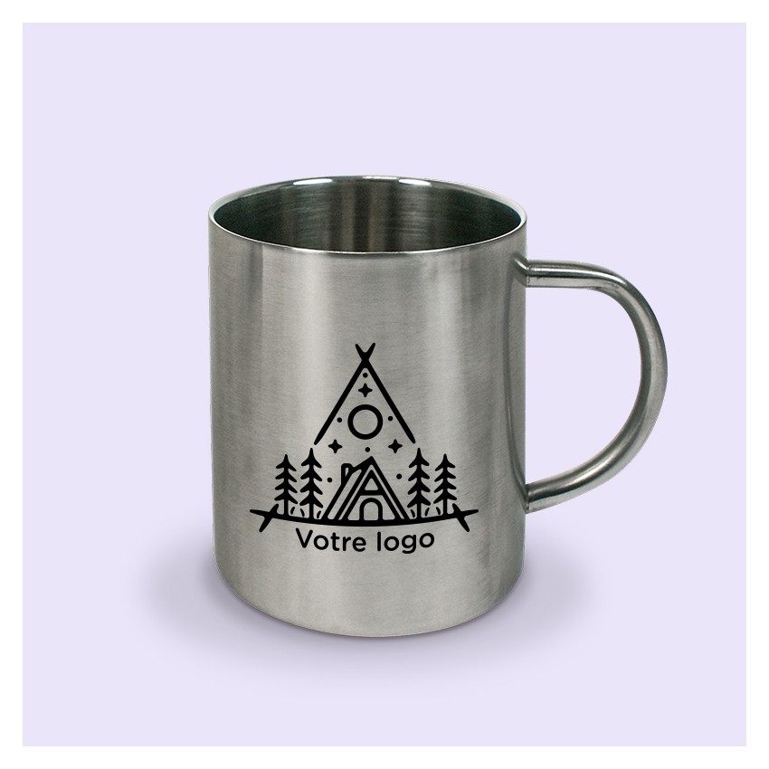 tasse inox personnalisée