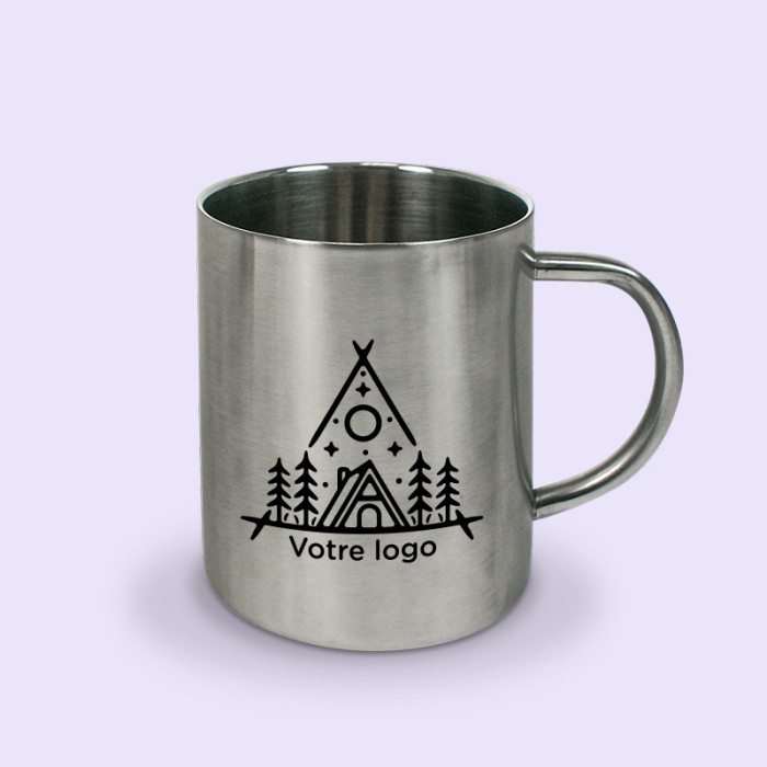 tasse inox personnalisée