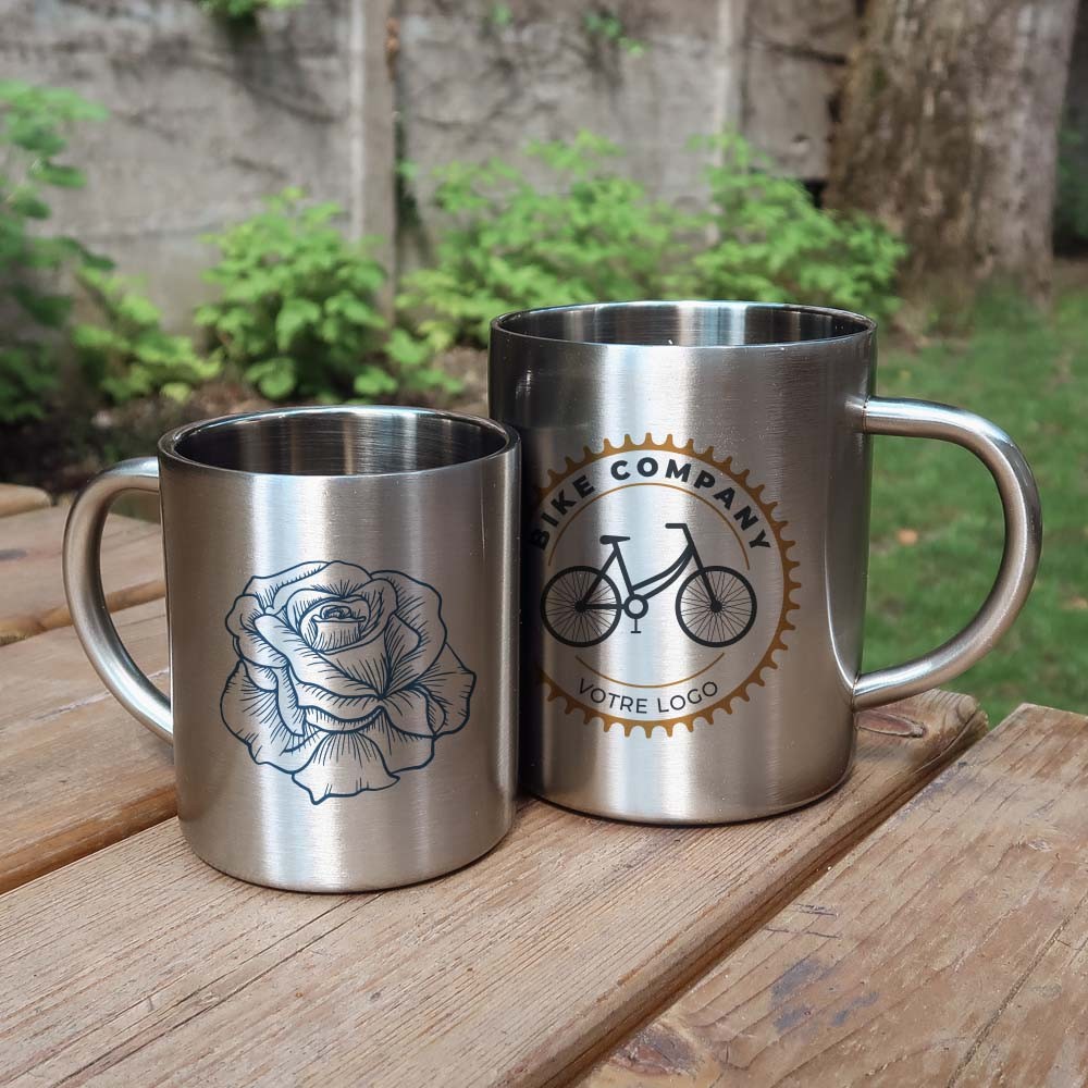 tasses inox personnalisables