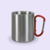 mug inox avec mousqueton personnalisé