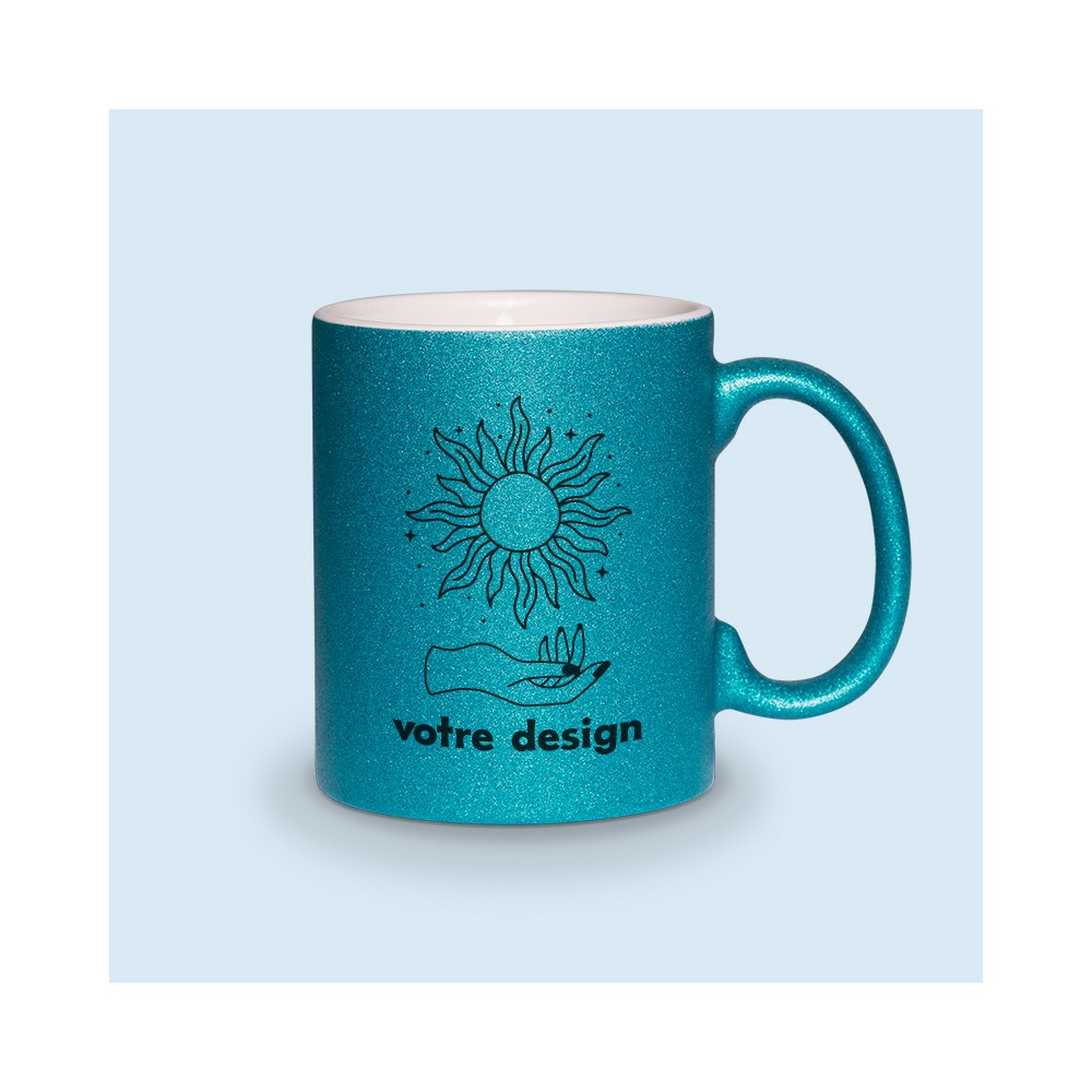 mug paillette personnalisé