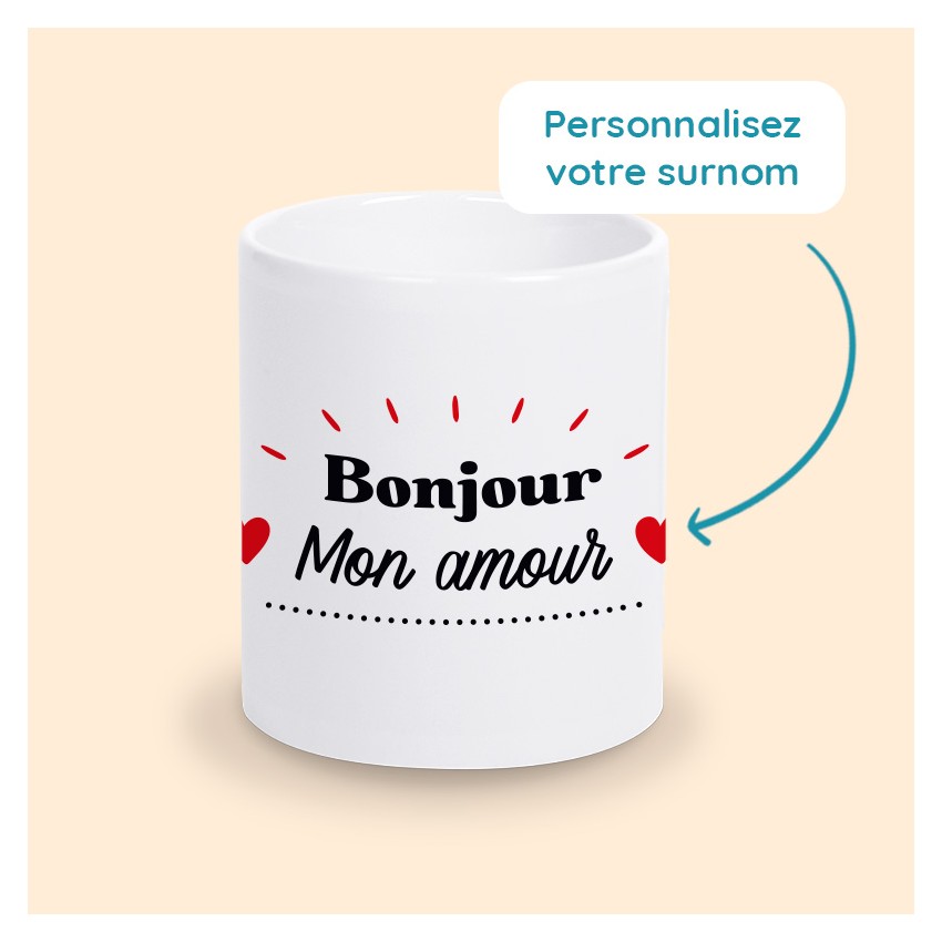 mug bonjour mon amour