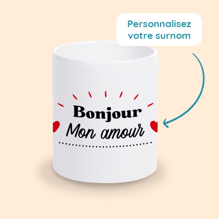 mug bonjour mon amour