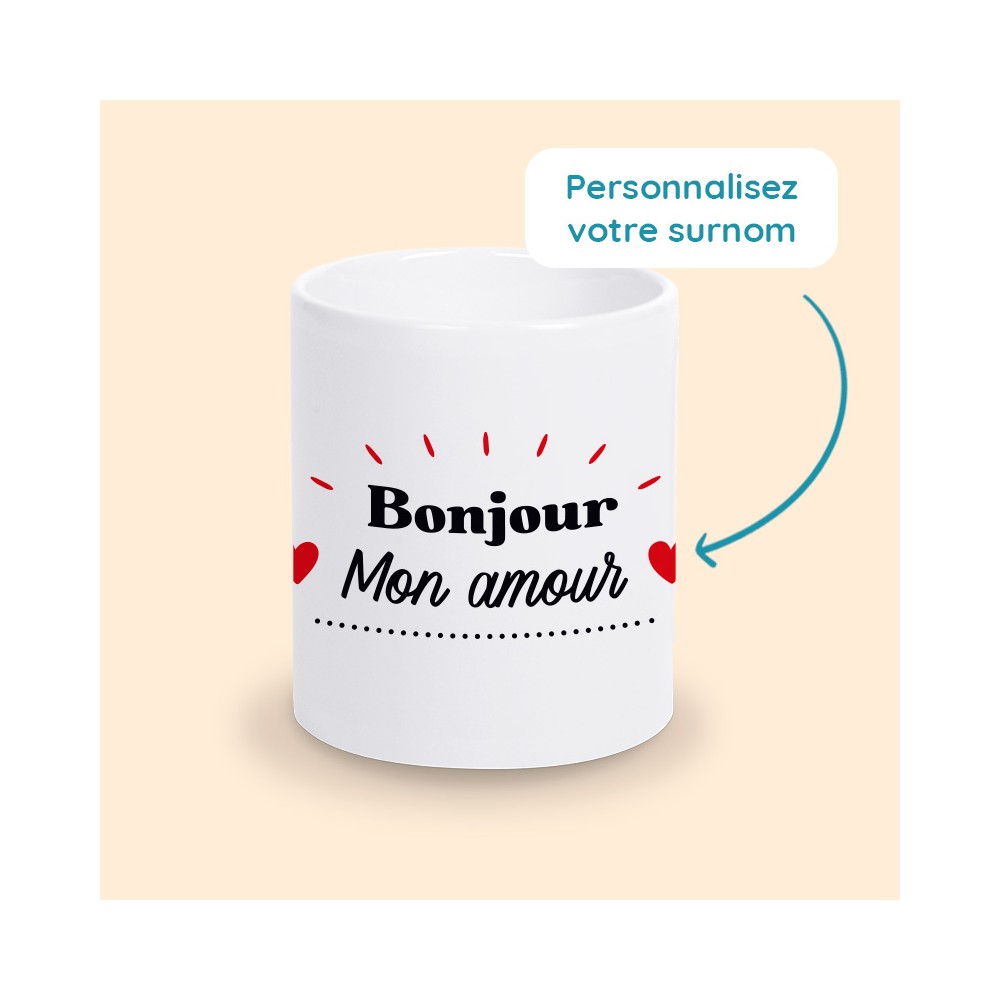 mug bonjour mon amour