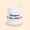 mug bonjour mon amour personnalise
