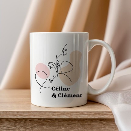 mug personnalisé st valentin amoureux