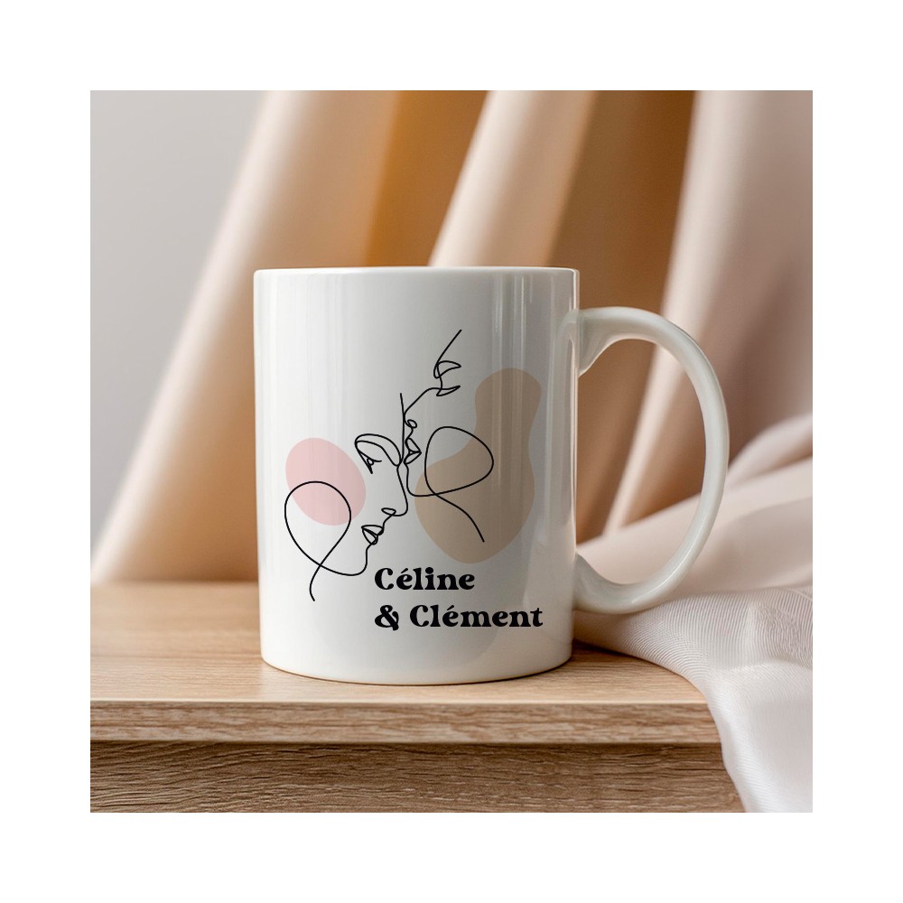 mug personnalisé st valentin amoureux