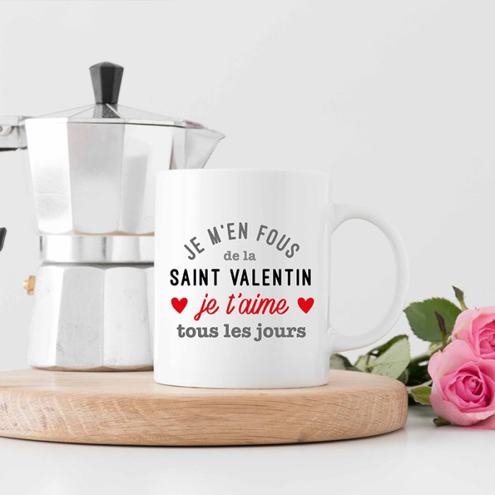 mockup mug saint valentin je t'aime