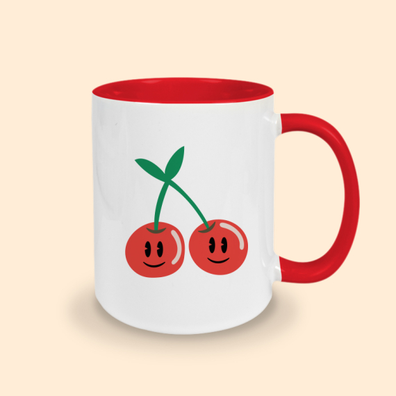 mug rouge cerise