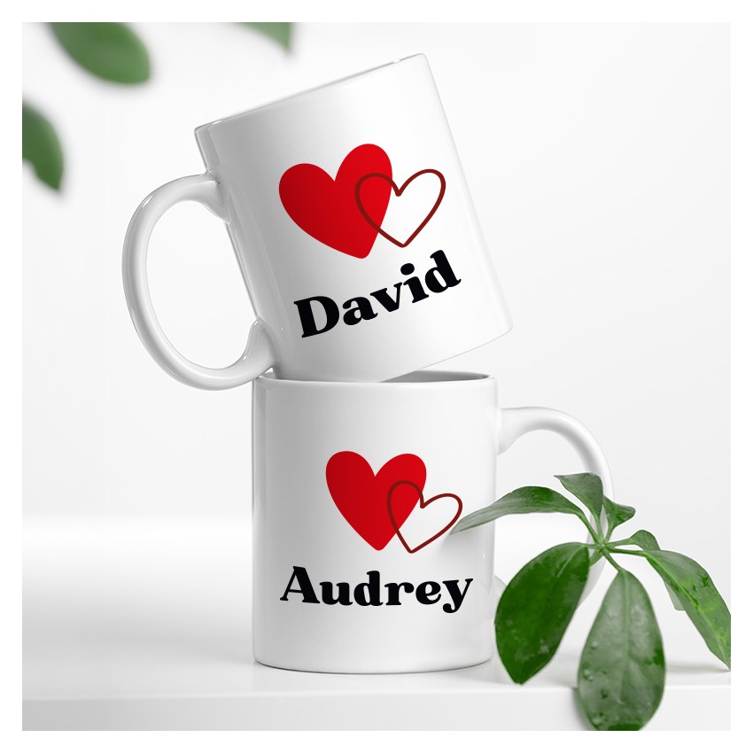 mug coeur personnalisé
