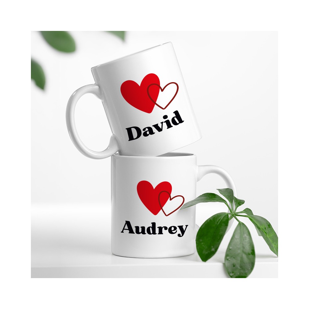 mug coeur personnalisé