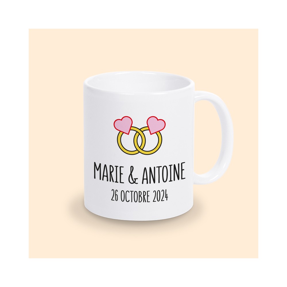 tasse personnalisée mariage