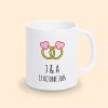 mug personnalisé mariage