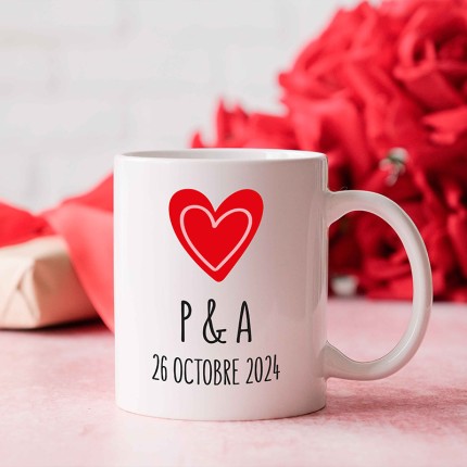 mockup mug couple personnalisé