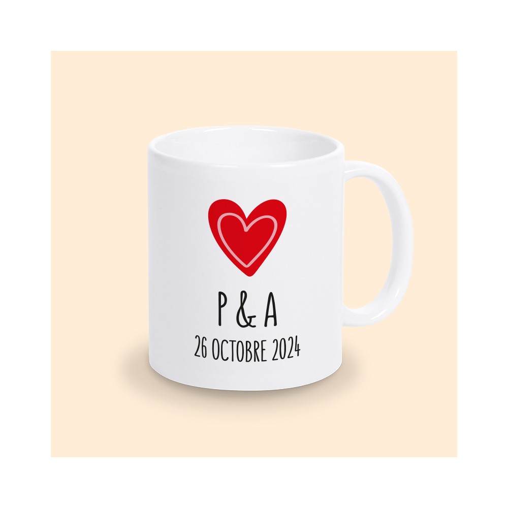 mug couple personnalisé