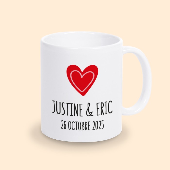 mug prénom couple personnalisé