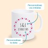 tasse initiales personnalisée