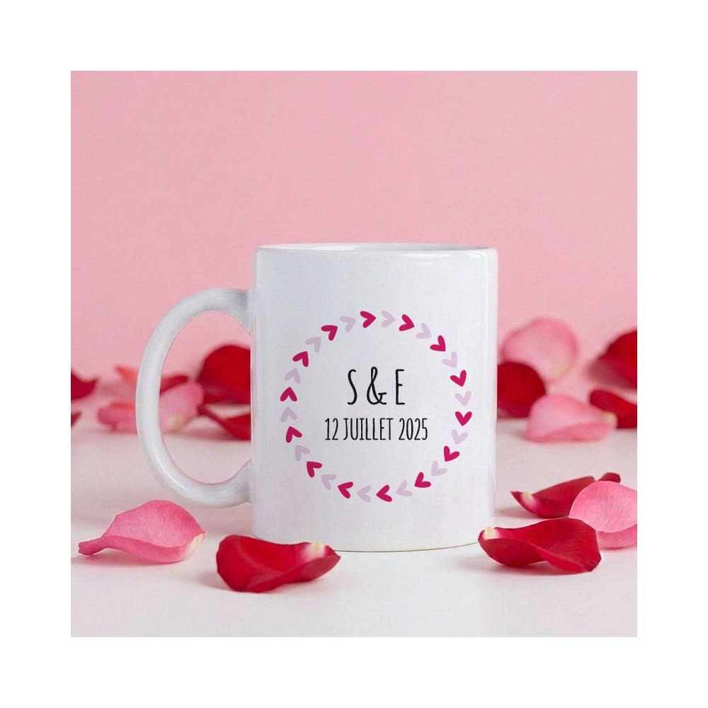 tasse initiales personnalisée