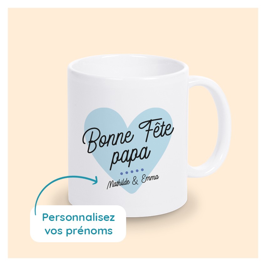 mug bonne fête papa personnalisé
