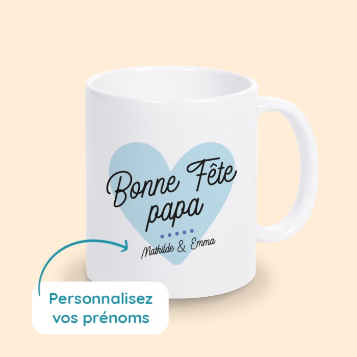 mug bonne fête papa personnalisé