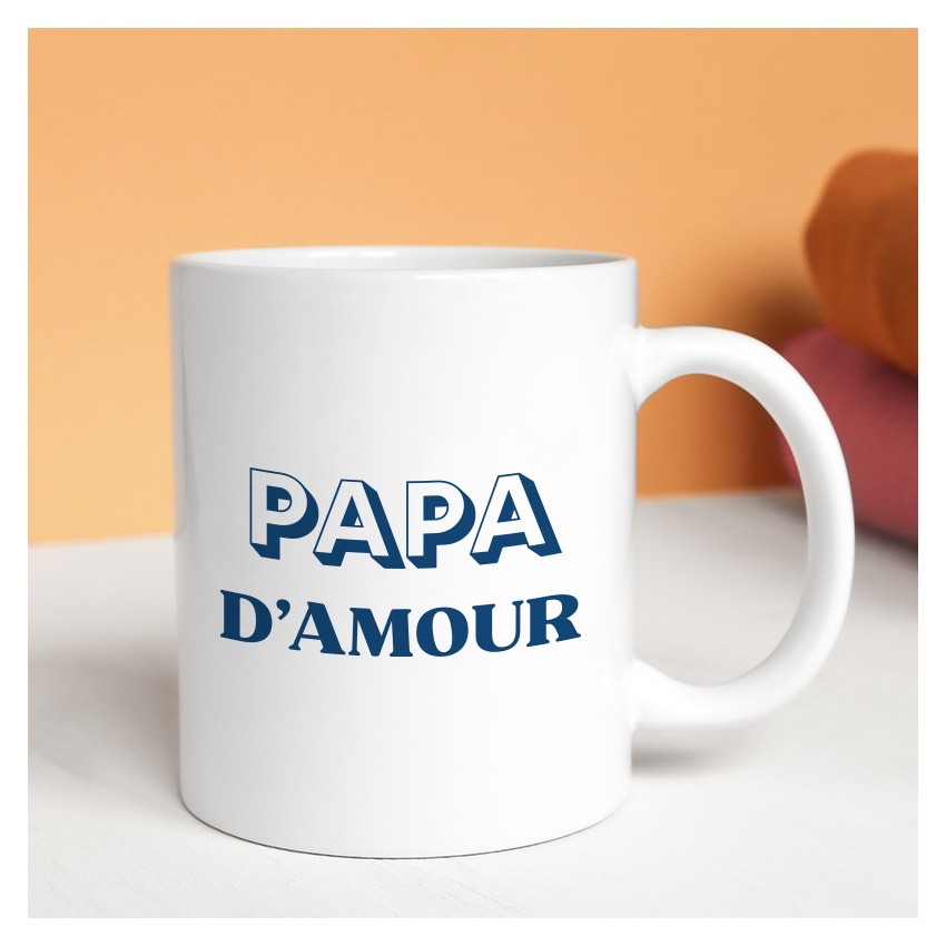 mug papa d'amour personnalisé