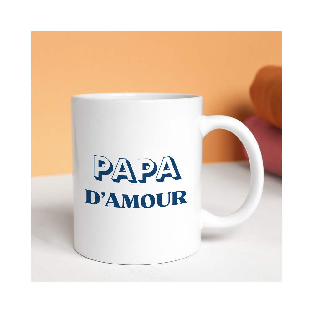 mug papa d'amour personnalisé
