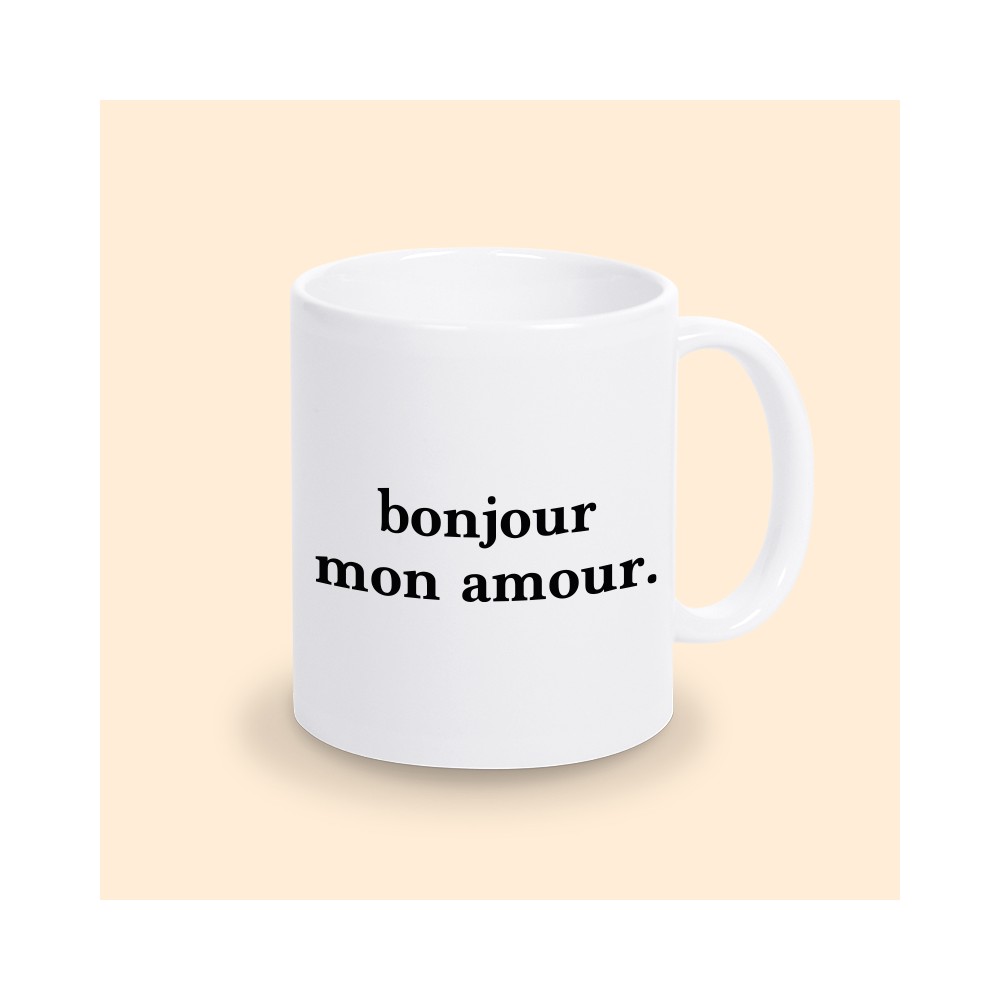 mug bonjour mon amour
