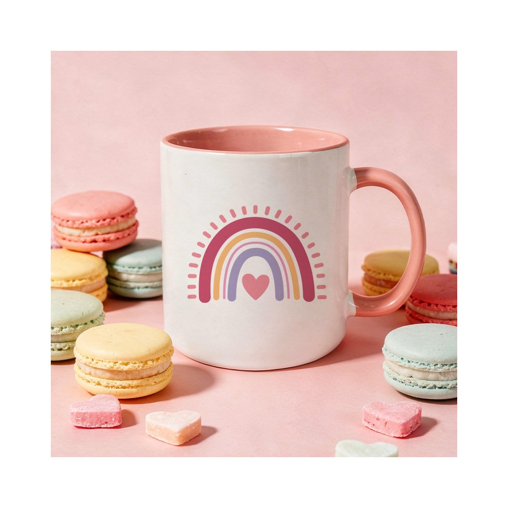 tasse rose tu es l'arc en ciel de ma vie