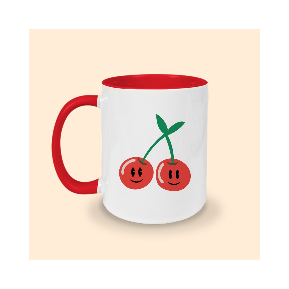 tasse rouge cerise