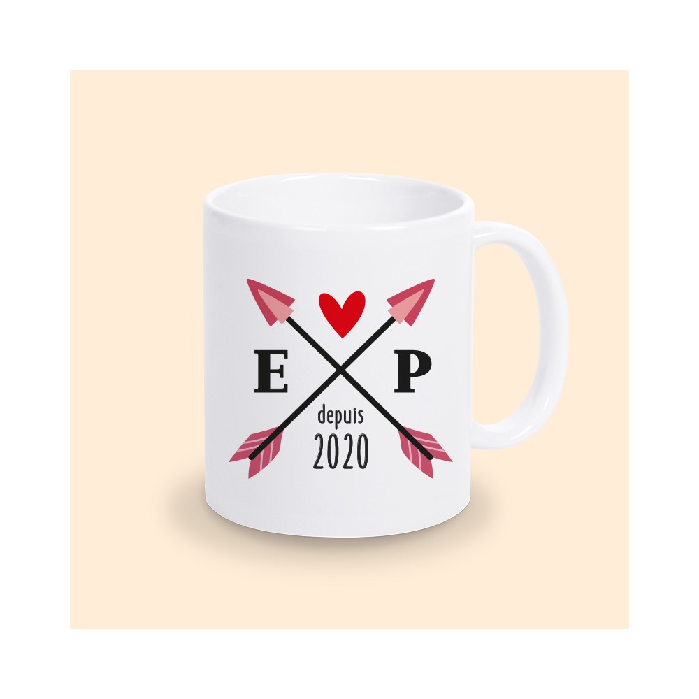 mug flèches initiales