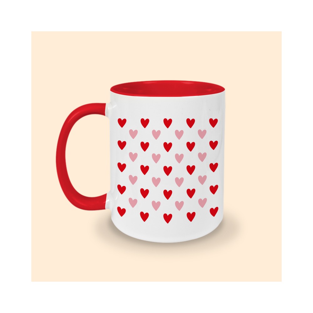 tasse rouge coeur