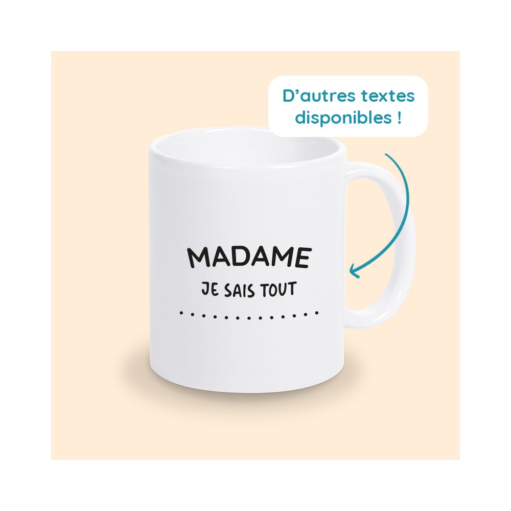 tasse madame je sais tout