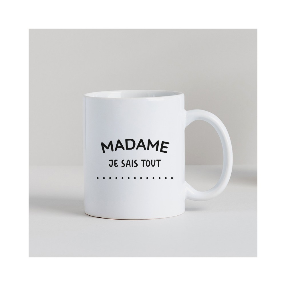 tasse madame je sais tout