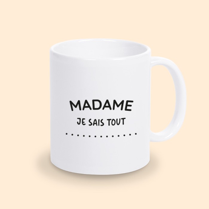 mug madame je sais tout